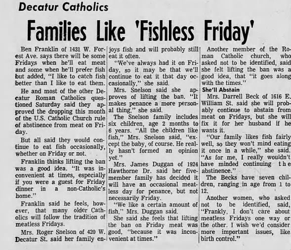 Clipping from The Decatur Herald